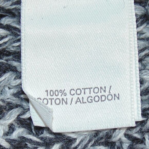 VICTORIA'S SECRET Sweater, M, Chunky knit, Mockneck, Black/grey Tonal, Long slv - Picture 13 of 15